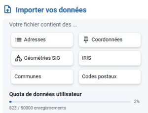Importer des données